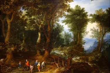 Wooded Landscape with Abraham and Isaac